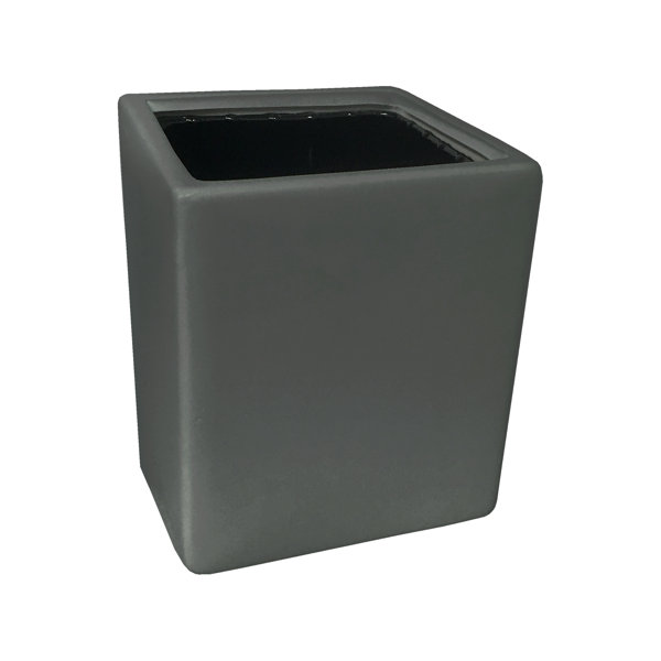 Solstice Series Wall Trough Planter – 36 Inch Black Metal Hanging Planter With Coconut Liner